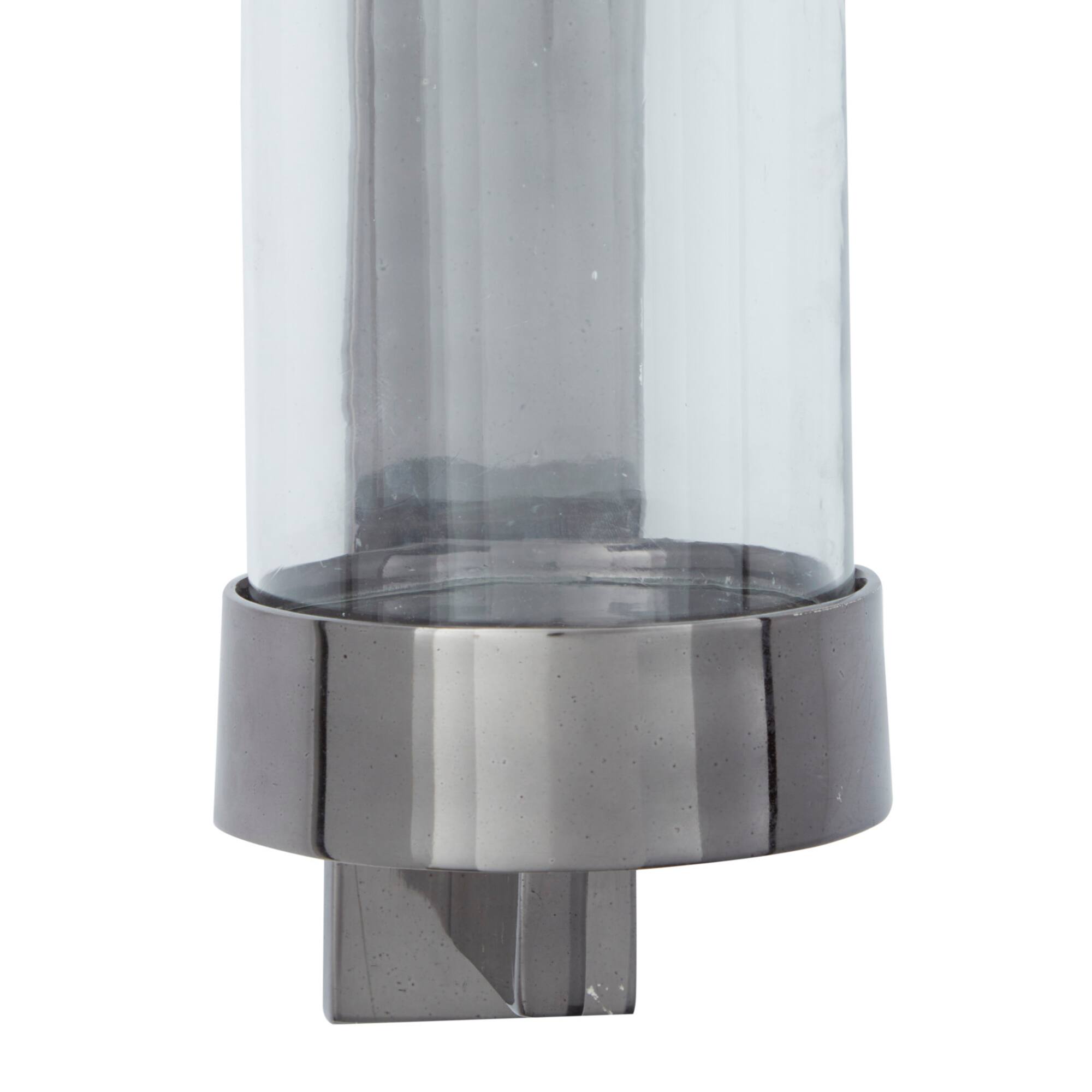 Grey Aluminum Contemporary Wall Sconce, 16" x 5" x 7"